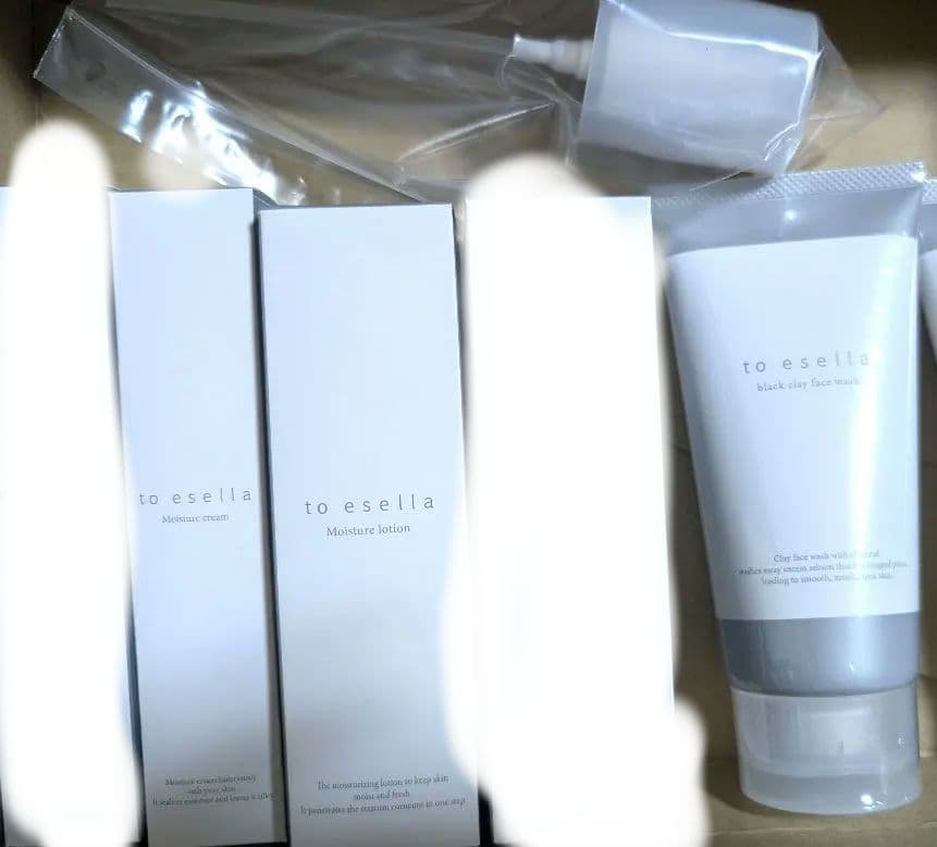 to esella クリーム・ローション ・ブラッククレイウォッシュセット×2