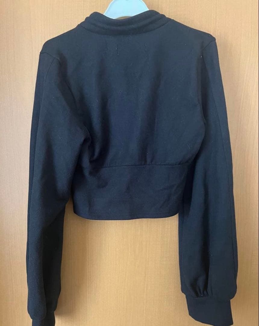 ANDMARY パーカー　Willow line tops BLACK