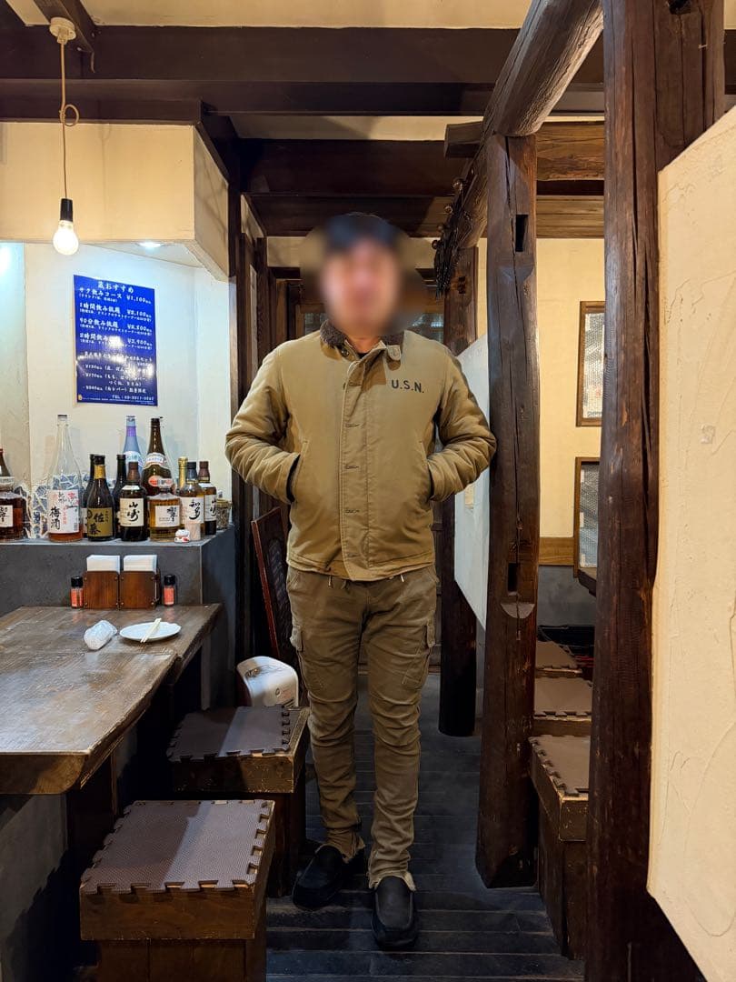 リアルマッコイズ　N1デッキジャケット　アルパカ100% L