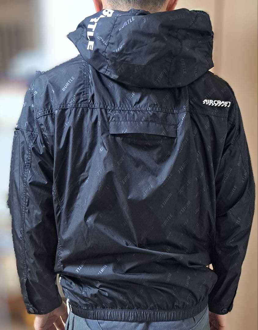 バートル　エアークラフト　サイドファン ブラック　バートルロゴデザイン　空調服