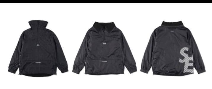 し*ん様 最終値下げ　WINDANDSEA ナイロンジャケット ブラック