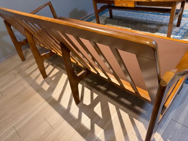 ✳︎buttonist✳︎【美品】カリモク60 フレームチェア 3シーター