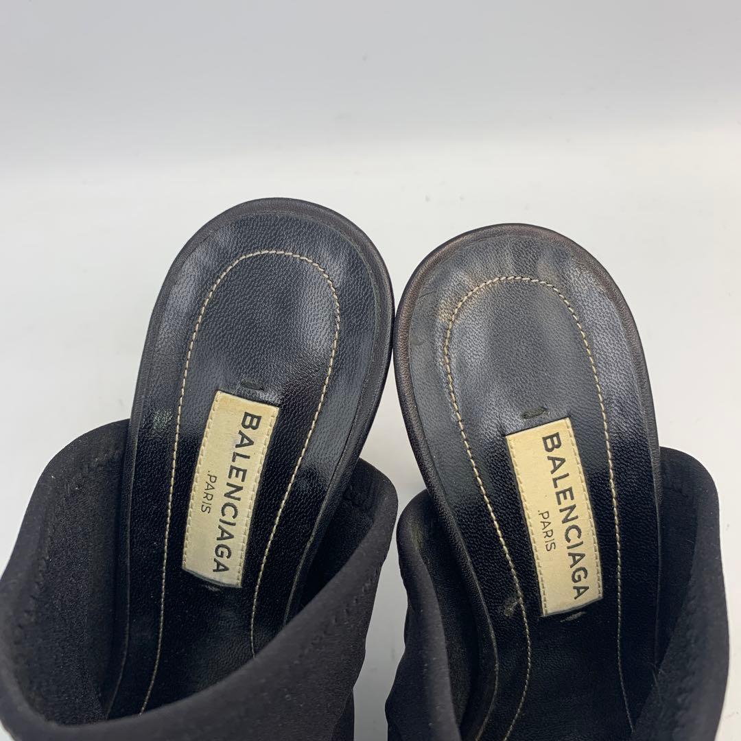 T675 バレンシアガ サンダル 35 約22.5cm ブラック
