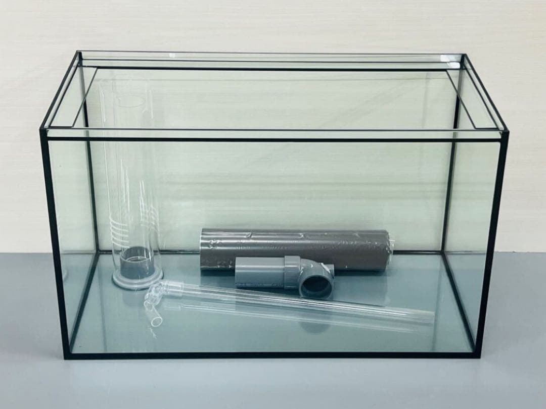 【引取り限定】60cm オーバーフロー水槽セット 濾過槽 水槽台 フランジ付き