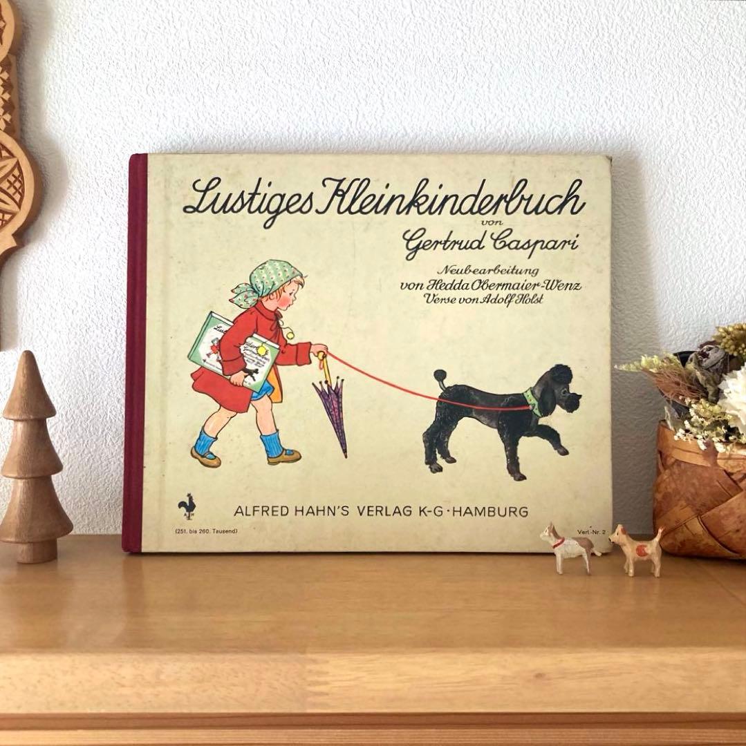 L954洋書古書 1950年代発行　装丁がとっても可愛いドイツのアンティーク絵本