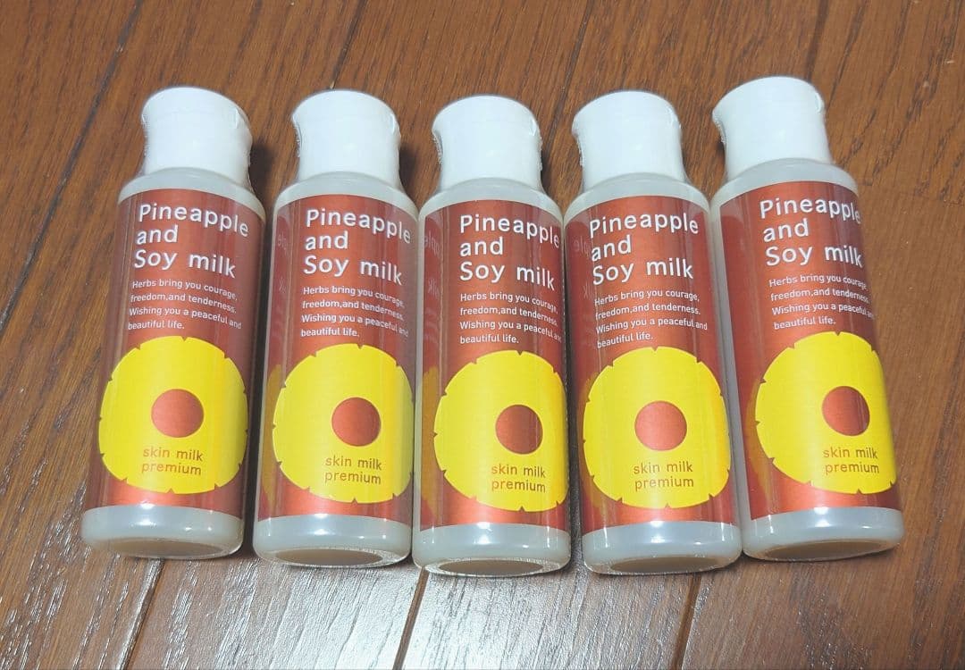 鈴木ハーブ研究所 パイナップル豆乳スキンミルクプレミアム 100ml×5本