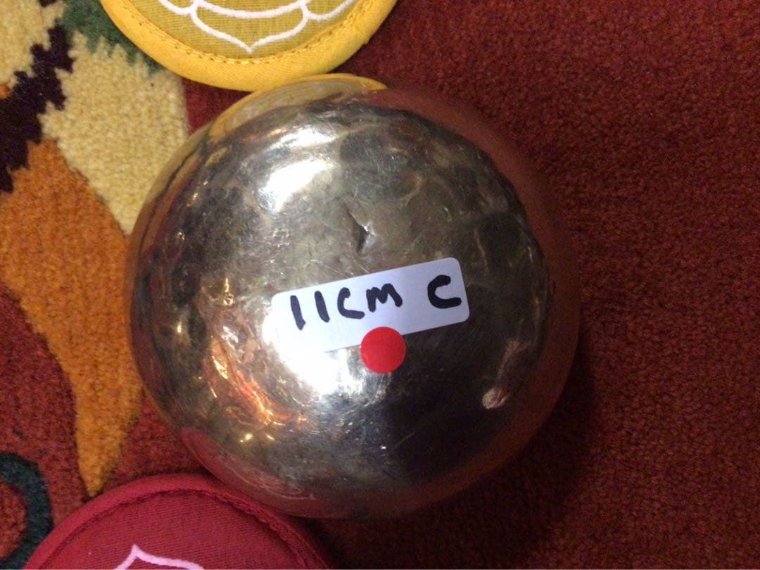 ⑦高音が美しい手打ちのminiシンギングボウル7チャクラセット【RED SET】