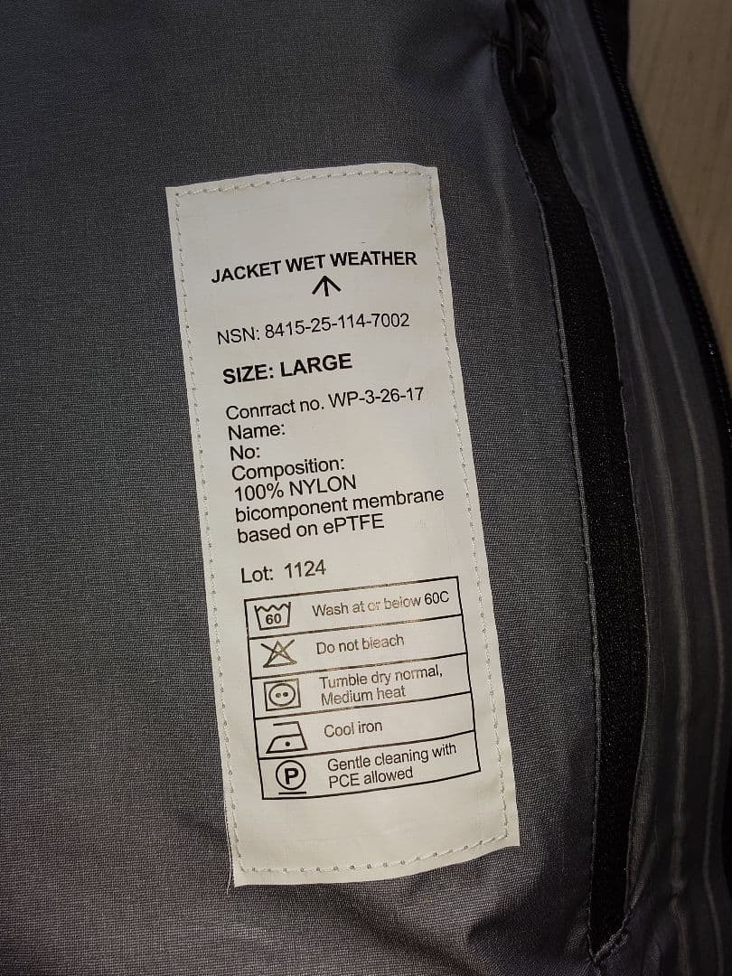 ジャケット・アウター waiper.inc  navy wet weather jacket