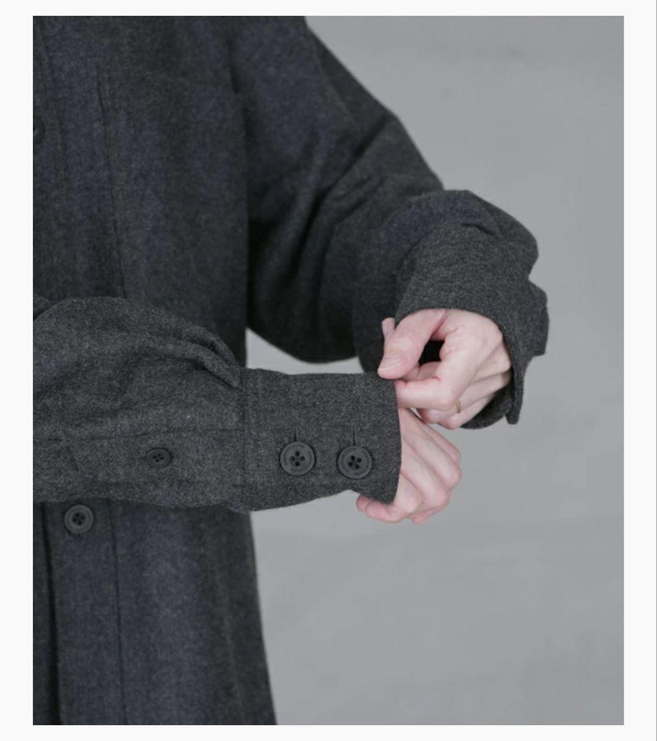 solamonat poche ソラモナポッシェ CPOシャツ ウールポリ