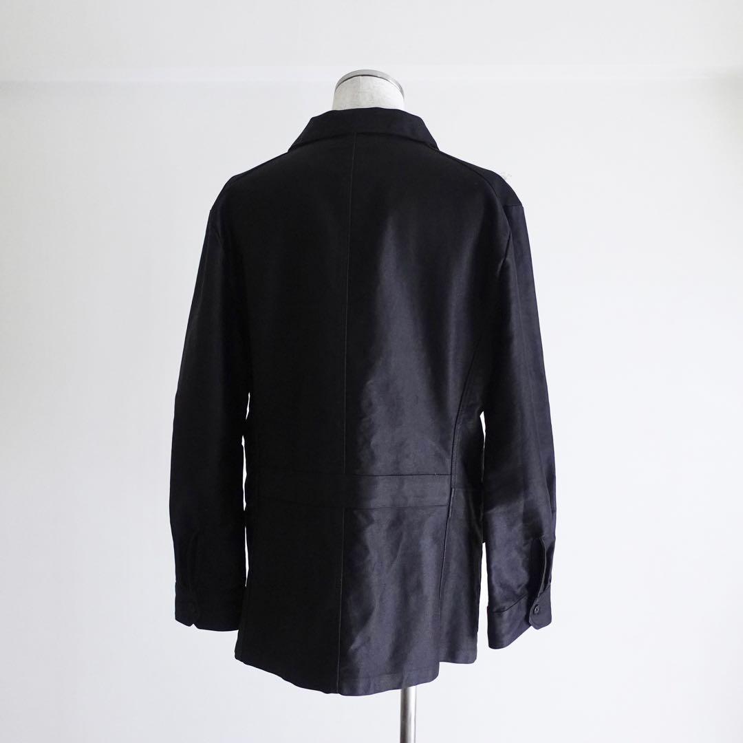 【極美品】Honnete ブラックモールスキン　ワークジャケット　フランチワーク