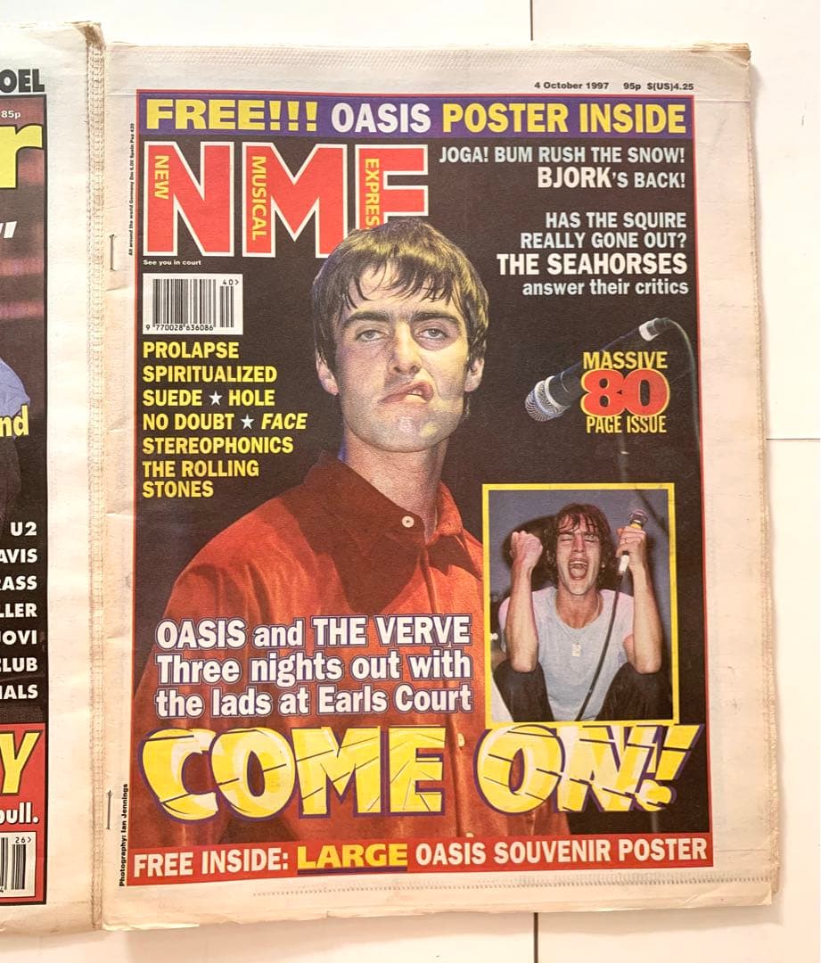 洋雑誌 New Music Express NME Oasis 3セット