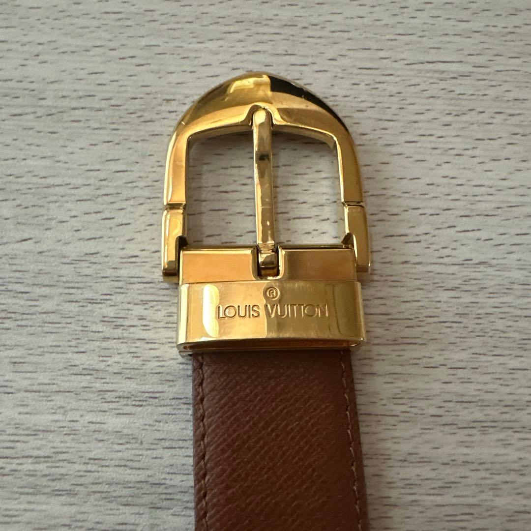 LOUIS VUITTON ブラウンレザーベルト