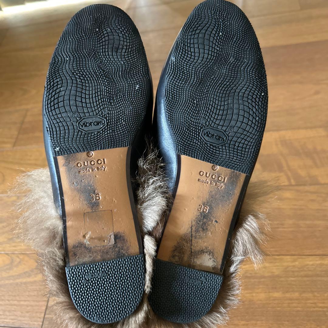 GUCCI ファー　プリンスタウン　ホースビット