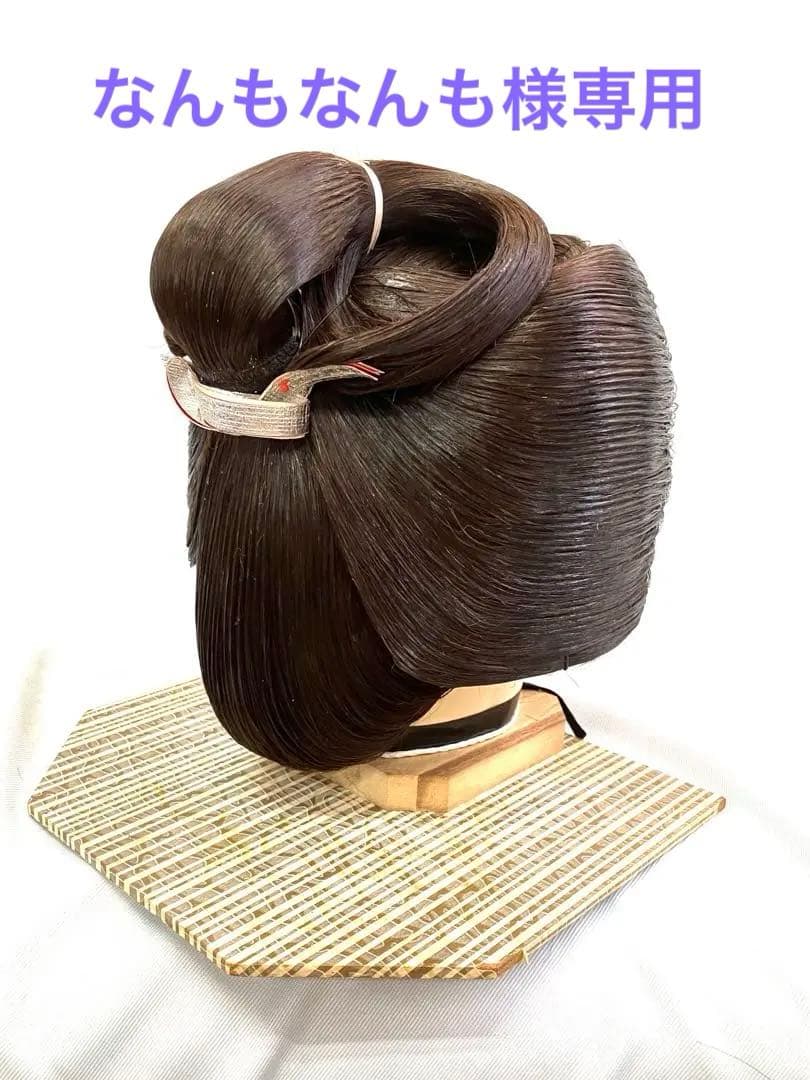 辰巳8号サイズ、前割れ、中古舞踊かつら、大衆演劇かつら、日本髪かつら、ケース付き