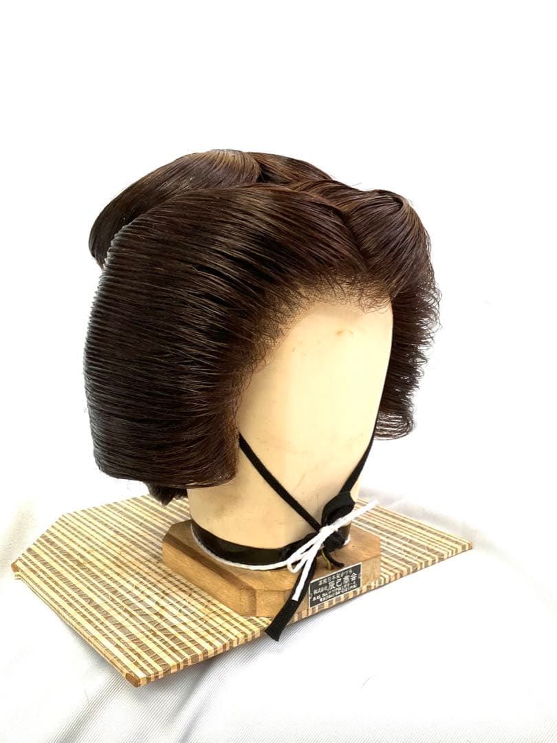辰巳8号サイズ、前割れ、中古舞踊かつら、大衆演劇かつら、日本髪かつら、ケース付き