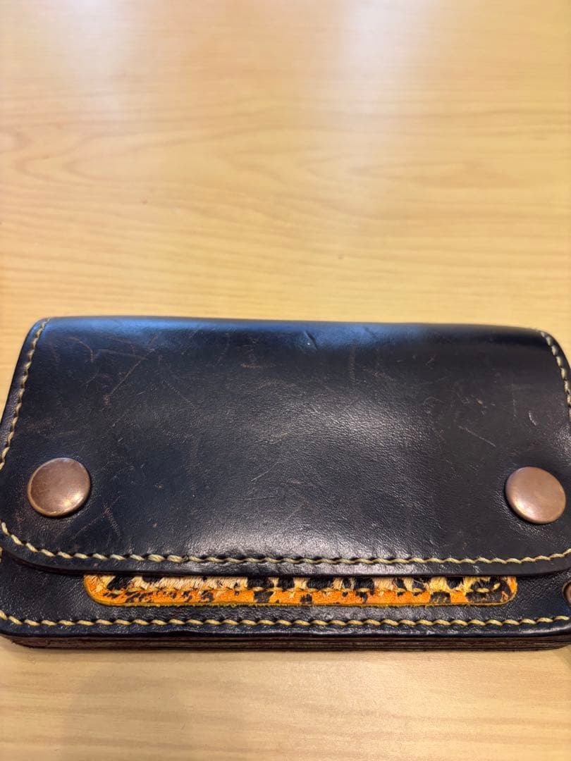 トラッカーウォレット黒　チョコチップさん