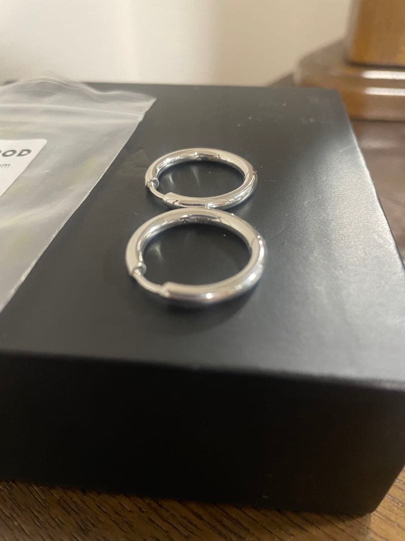 トムウッド Classic Hoop Medium シルバーフープピアス メンズ