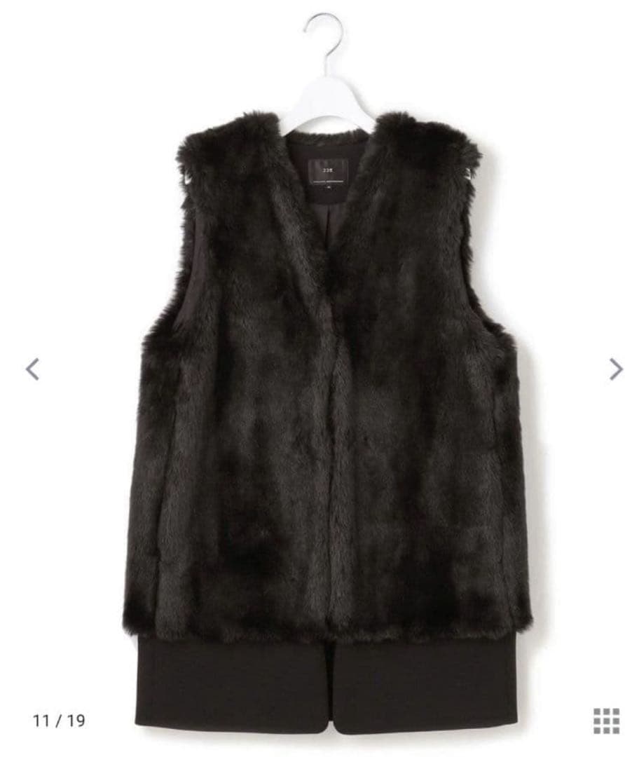 新品　タグ付き23区 ECOPEL(エコペル社)エコファーコンビジレ 32