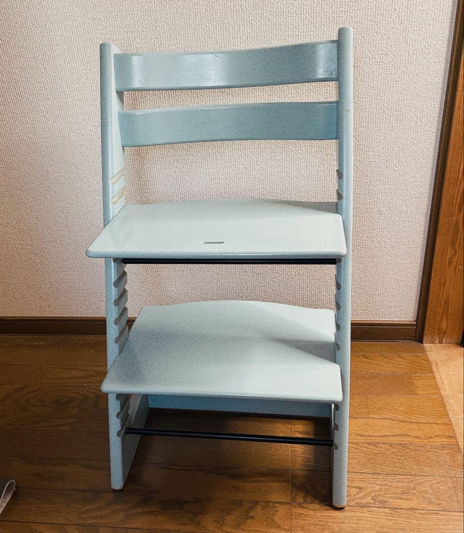 【STOKKE トリップトラップ】アクアブルー No.6 (塗装の剥がれあり)