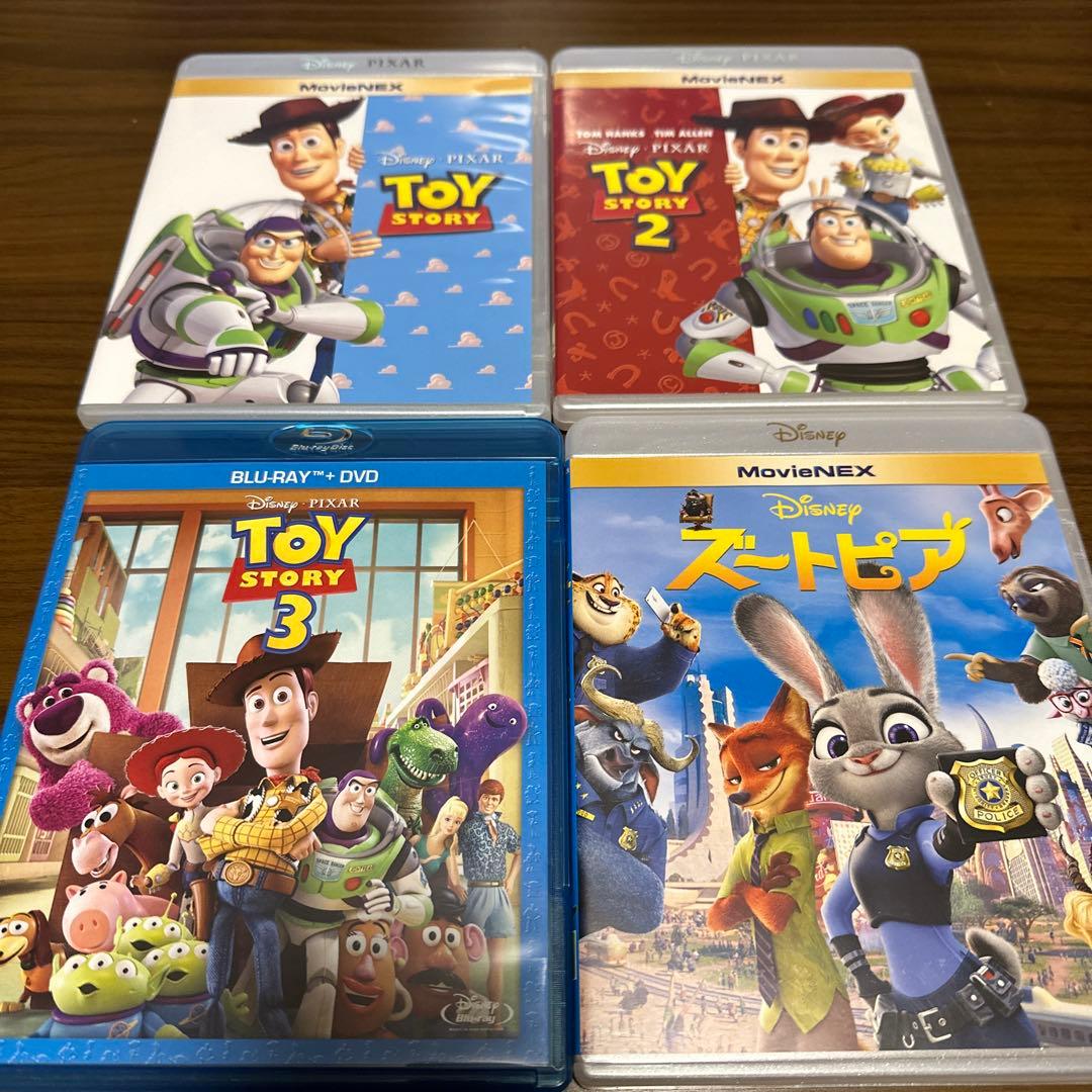 トイ・ストーリー シリーズ、ズートピア4作品セット