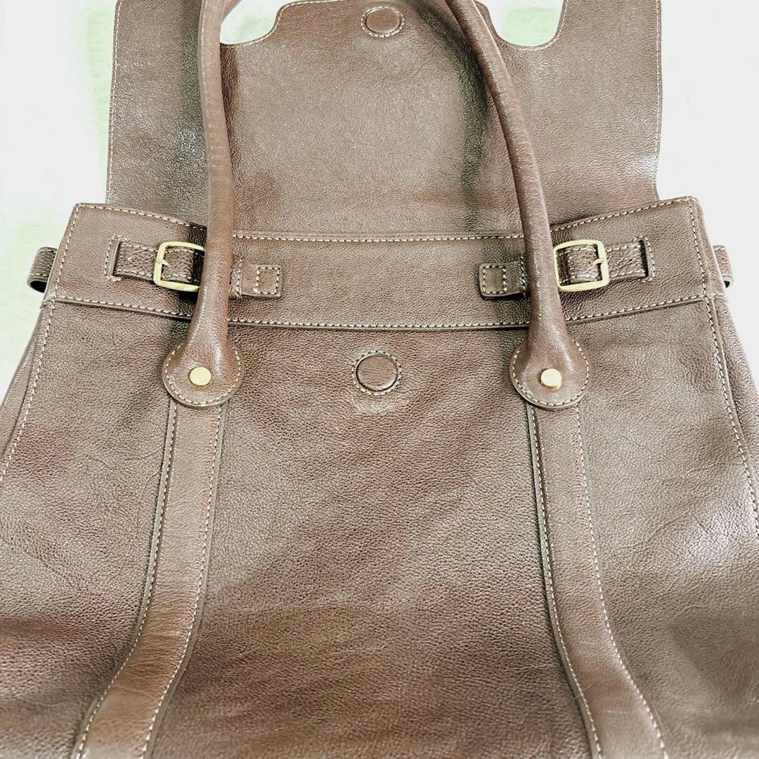 【美品】土屋鞄 ツチヤカバン　アジールトートバッグ　オールレザー ブラウン