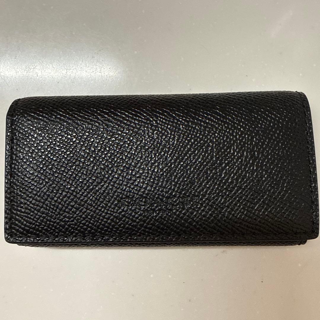【未使用品】COACHコーチ メンズ キーケース 本革 4連キーケース 黒