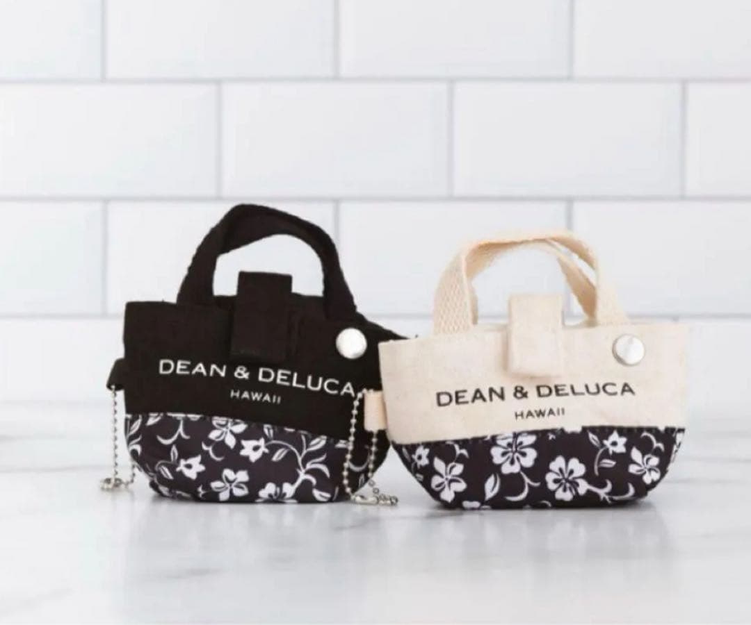 ハワイ　コンパクト　ハイビスカス　フォルダブルトート　ディーン＆デルーカ