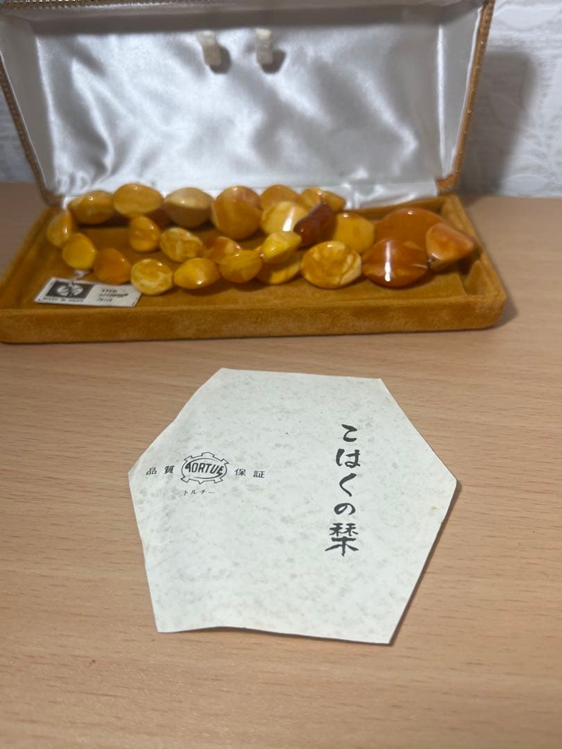 希少‼️ TORTUE 天然蜜蝋琥珀 ロイヤルアンバー のネックレス43.1g