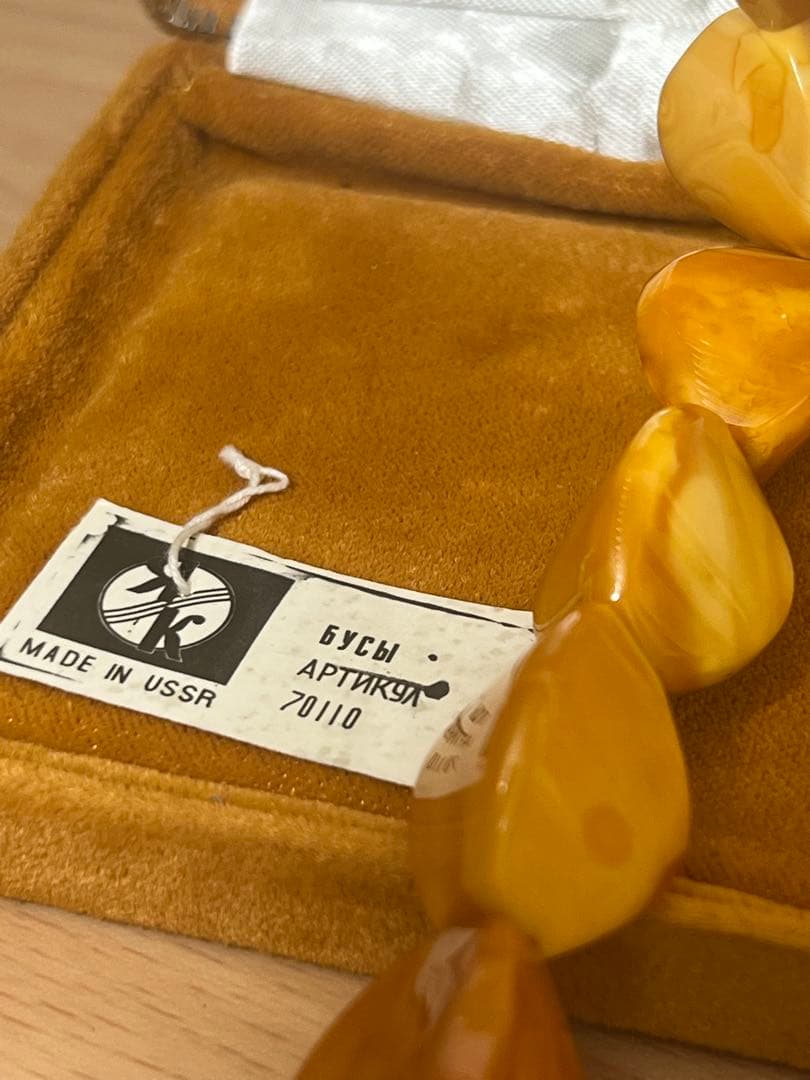 希少‼️ TORTUE 天然蜜蝋琥珀 ロイヤルアンバー のネックレス43.1g