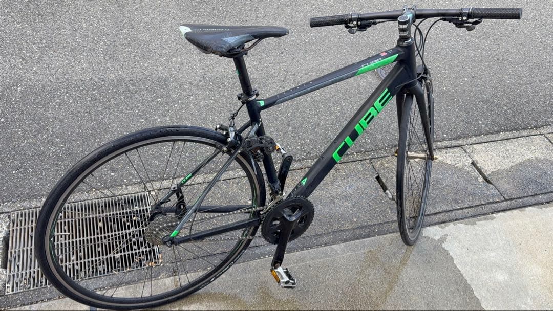 ［ジャンク］cube attain バーハンドル化＋105換装　引き取り限定