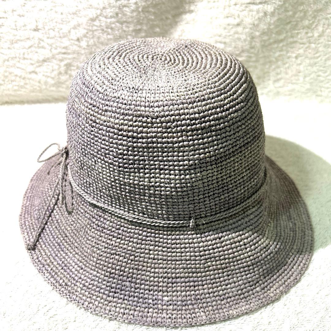 HELEN KAMINSKI ヘレンカミンスキー　麦わら　帽子　ハット　グレー