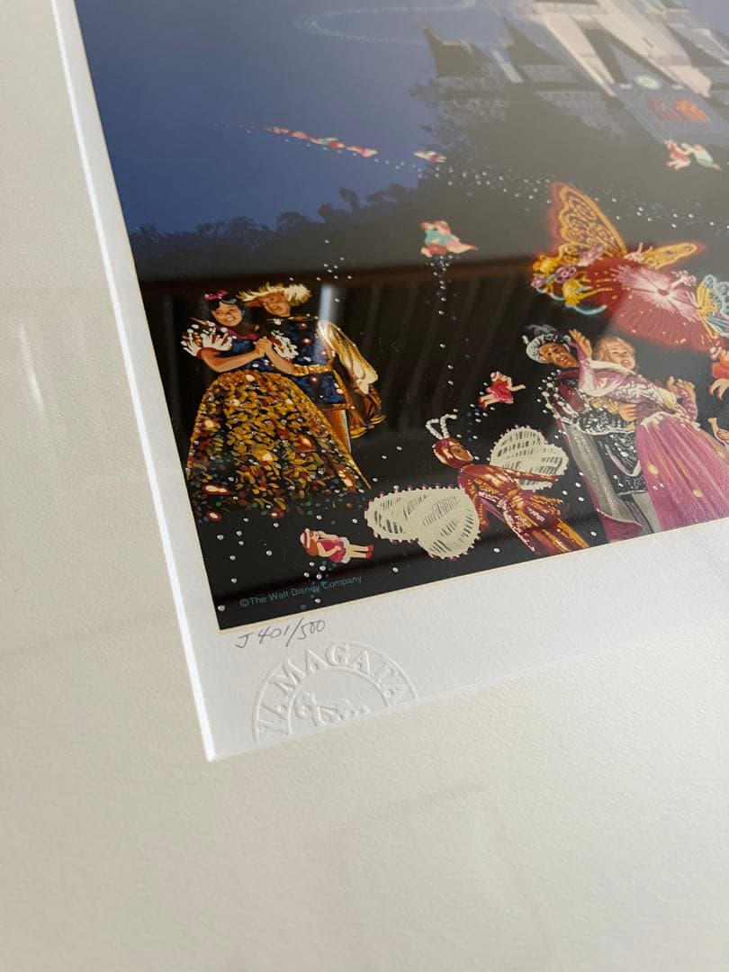 絵画　ヒロ・ヤマガタ「ティンカーベル 東京ディズニーランド」　シルクスクリーン