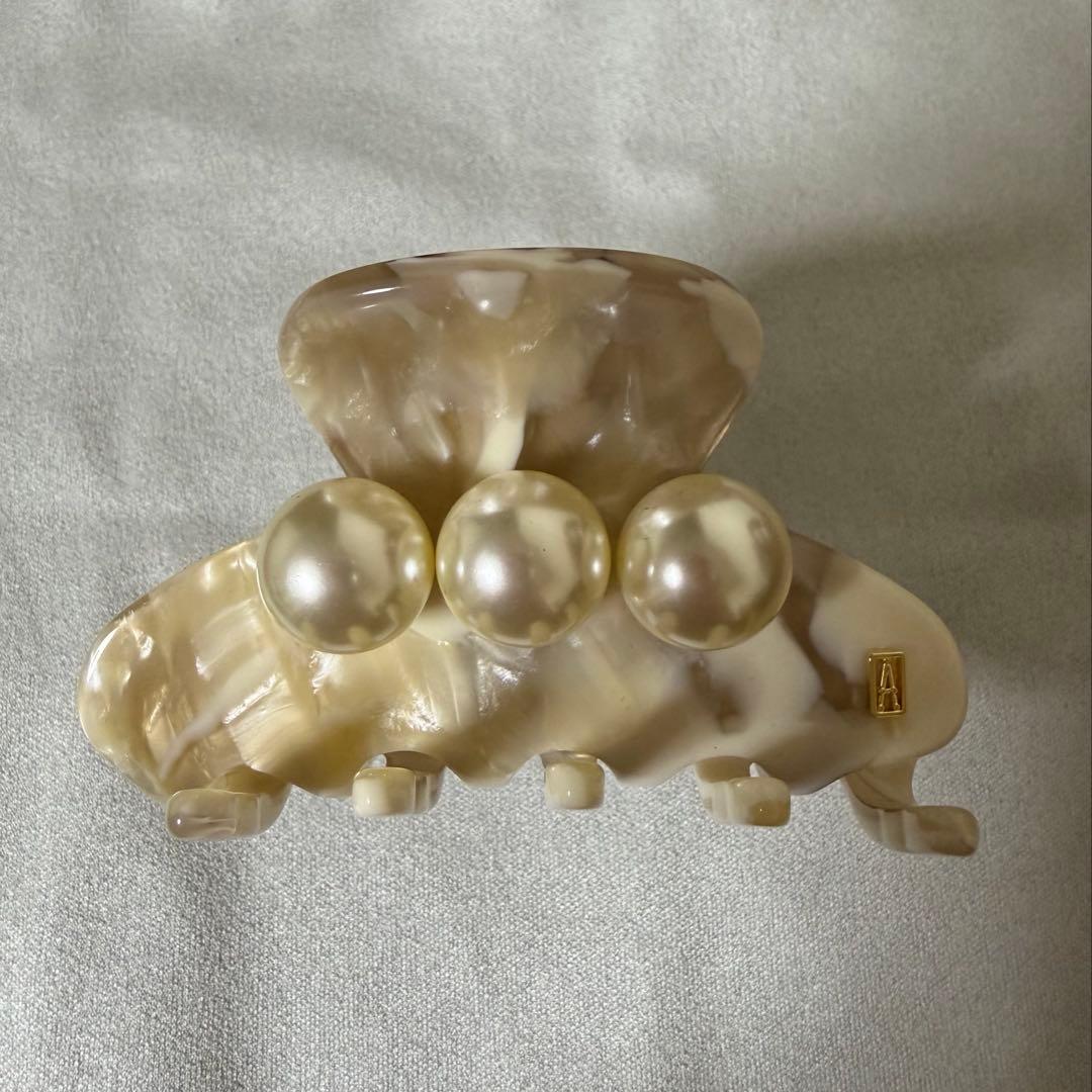 新品アレクサンドル　ドゥ　パリ　パールヘアクリップ