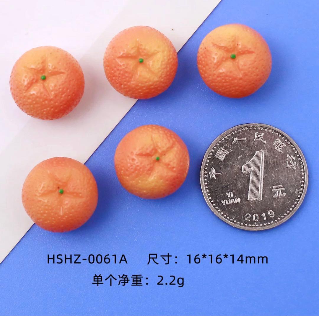 No.1597　選べるみかん　ミニチュア　デコパーツ