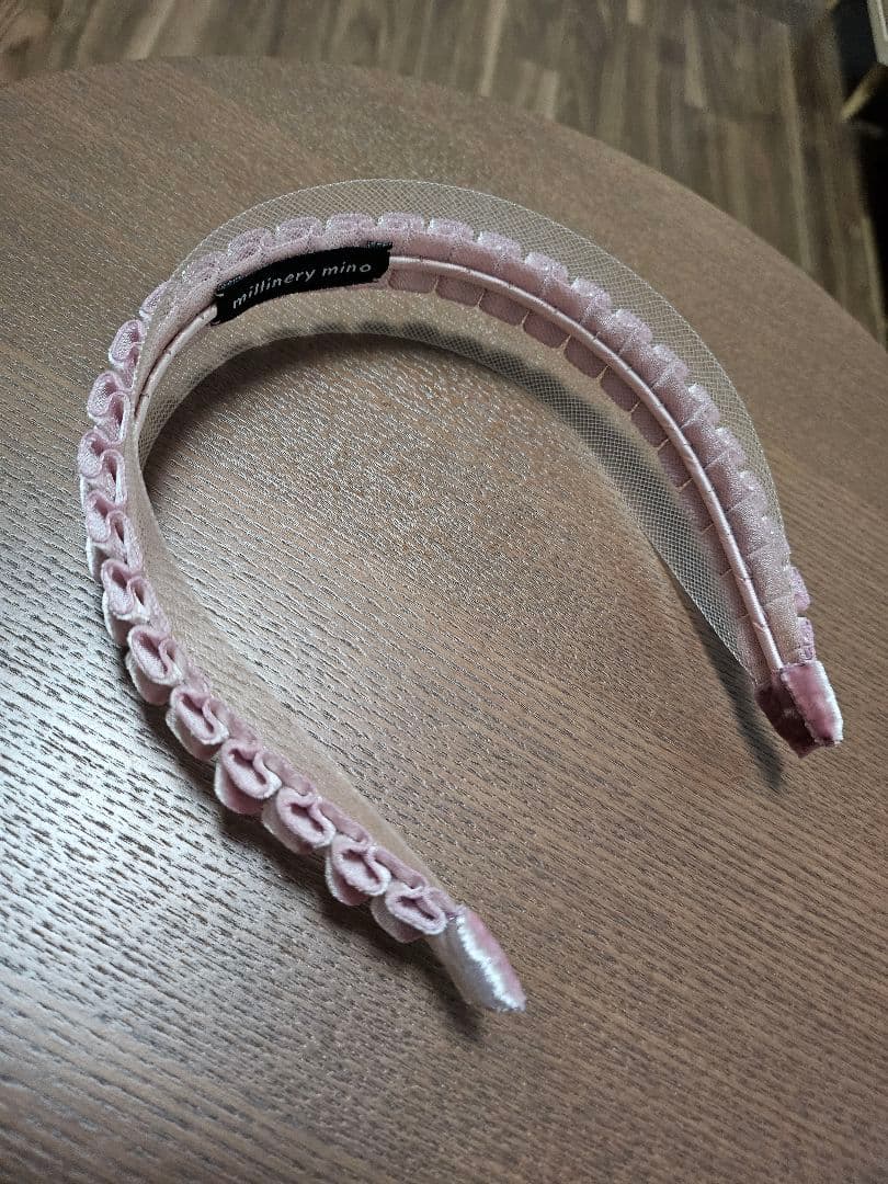 【millinery mino】Frill ribbon Headband