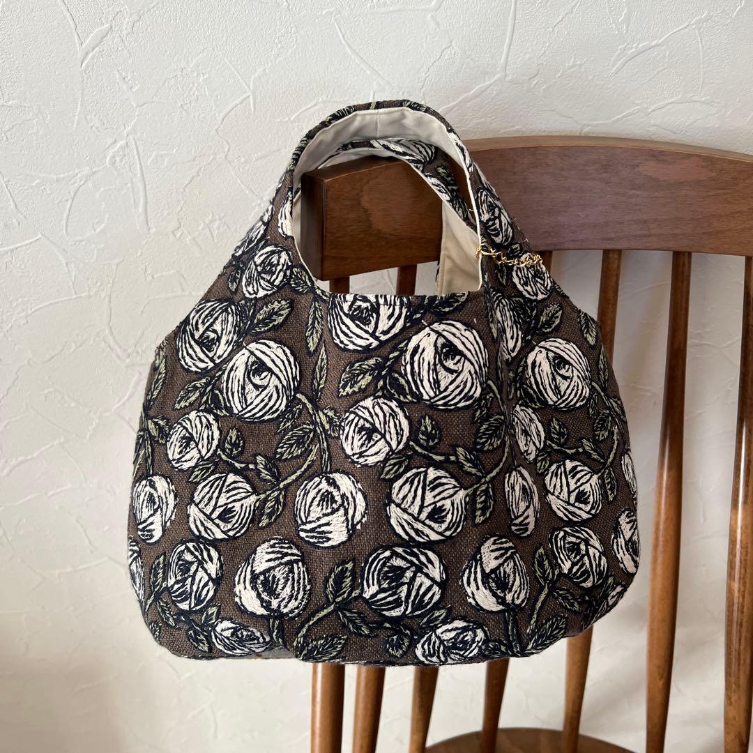 ♡handmade♡ ミナペルホネン　　　まぁるく持てるバッグ