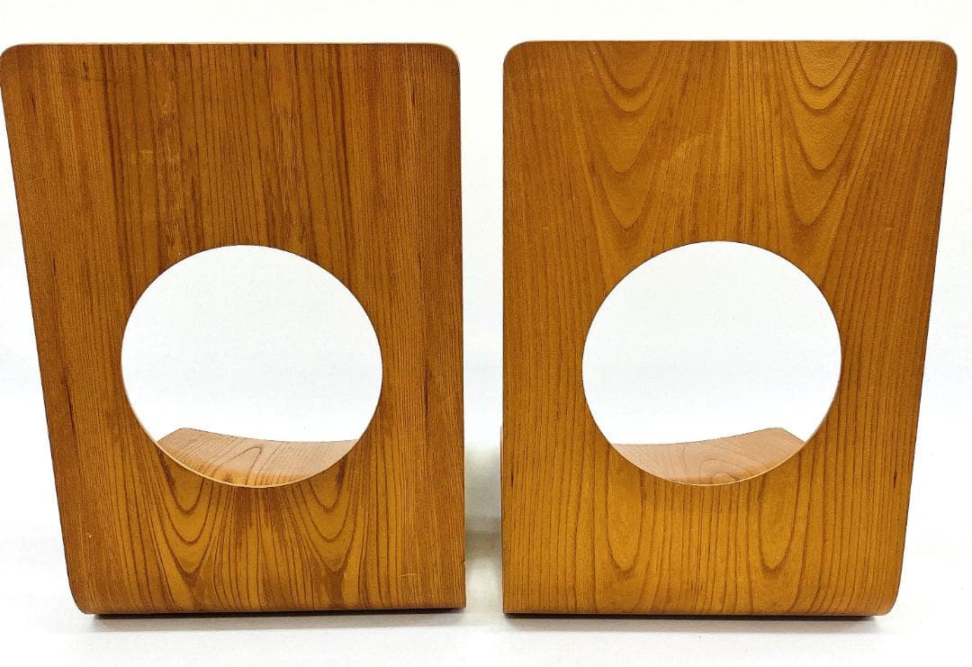 Tendo 天童木工 座椅子 2脚セット 藤森健次 曲げ木 ケヤキ板目 曲木⑩