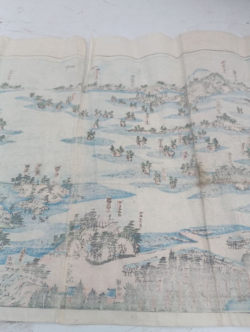 ２０２９）奥州松島鹽竈全図　木版　古地図　古文書　江戸？　明治？　古地図