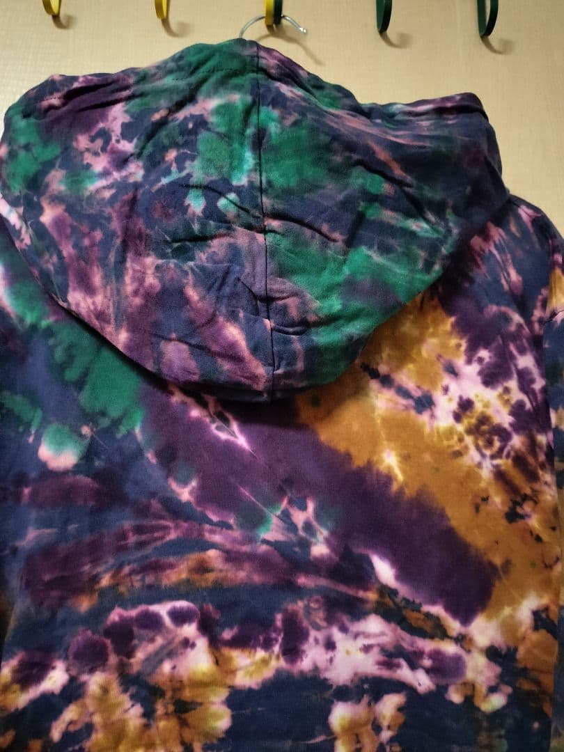 エスニック　タイダイ染め　パーカー　コットン　男女共用　新品　タイ3