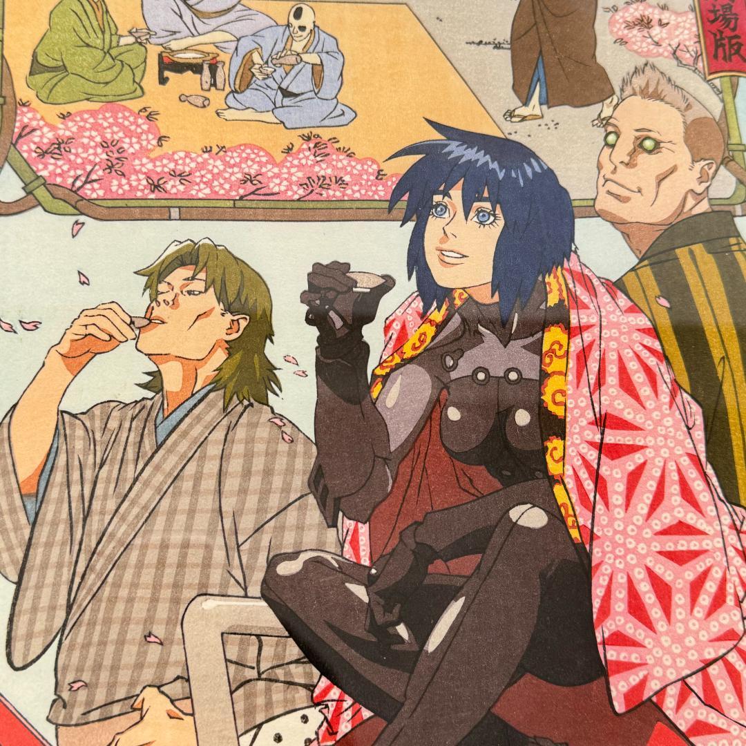 【限定300 希少】 攻殻機動隊 版画 複製原画 浮世絵 木版画