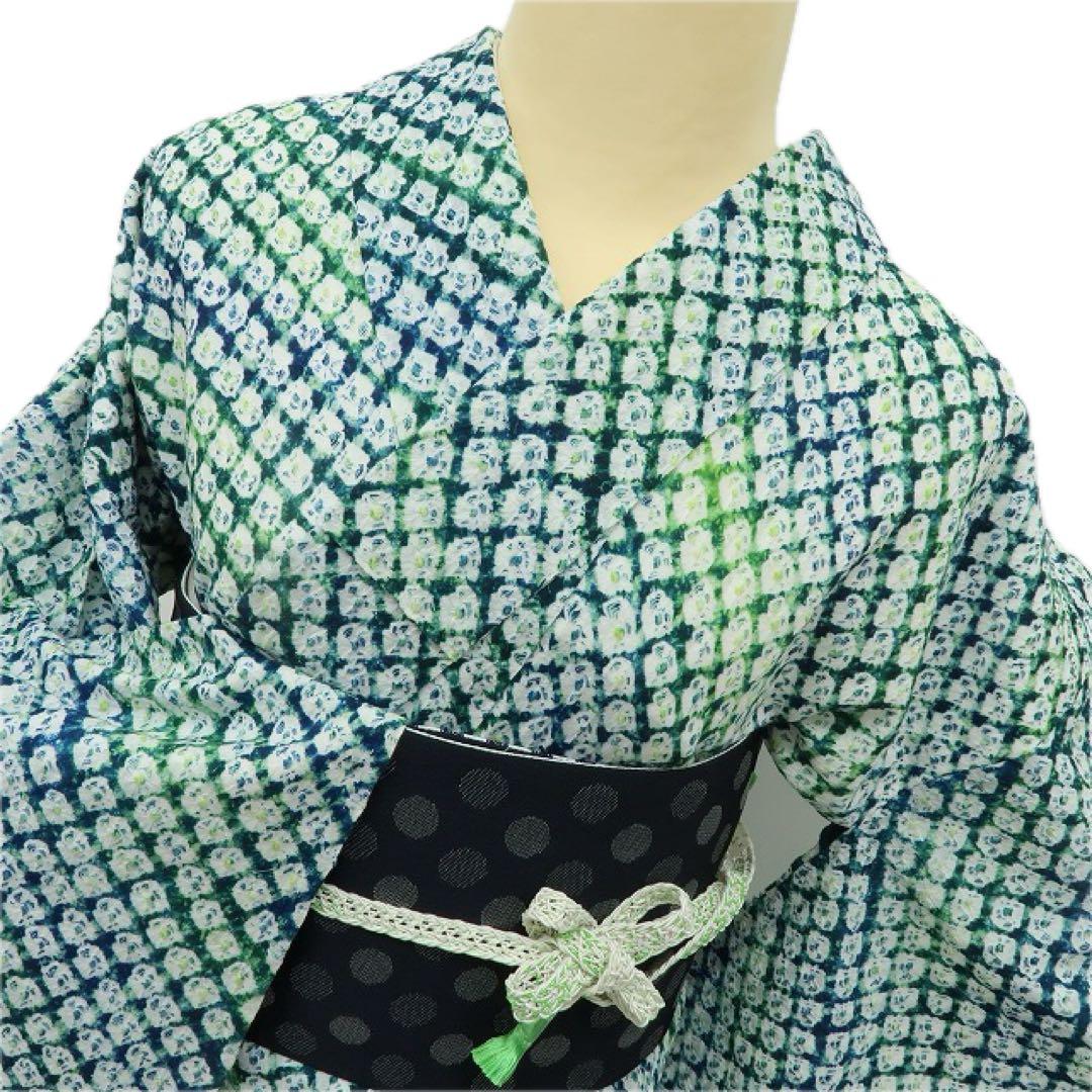 白太郎✺美品 有松鳴海絞り Sサイズ 高級浴衣 着物 A3430