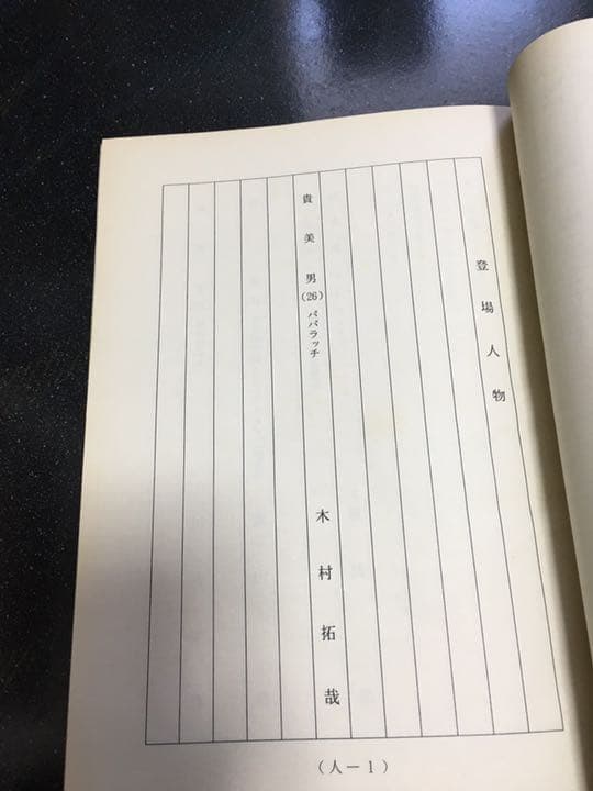 ドラマ●世にも奇妙な物語 '99 春の特別編〜パパラッチ〜● 木村拓哉 キムタク