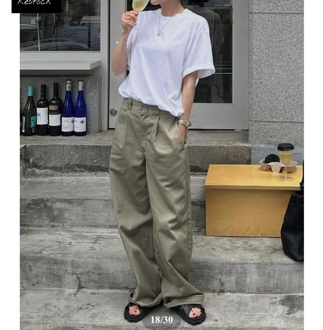 ok.soon×dickies wide chino pants(new )