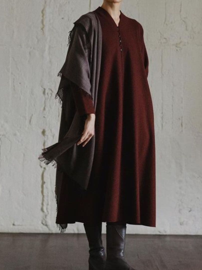 ババグーリ ＊未使用＊2021ウール天竺フェルトのドレス　ヨーガンレール