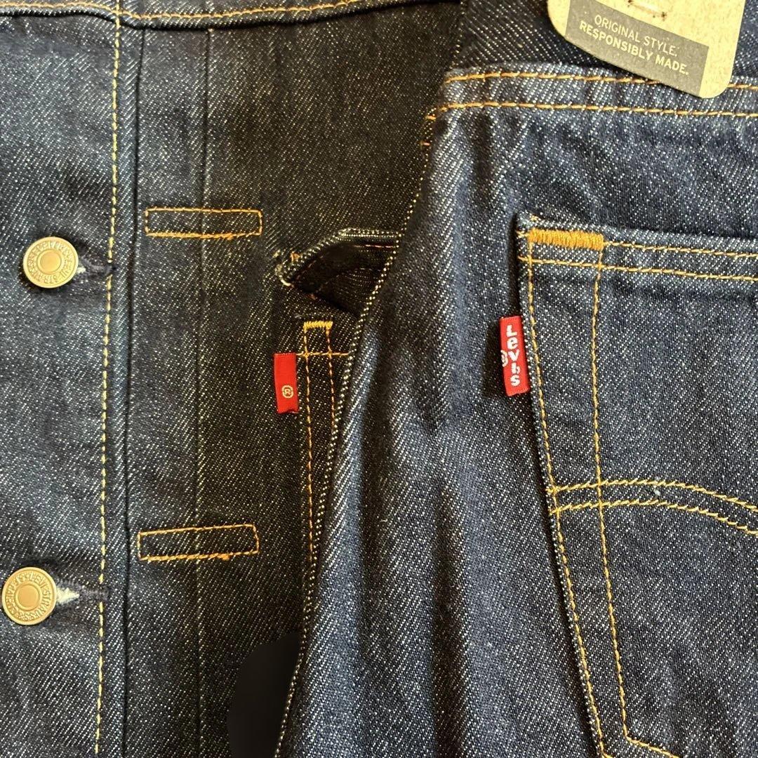 リーバイス 濃紺デニムセットアップ 2nd トラッカージャケット 501 W32