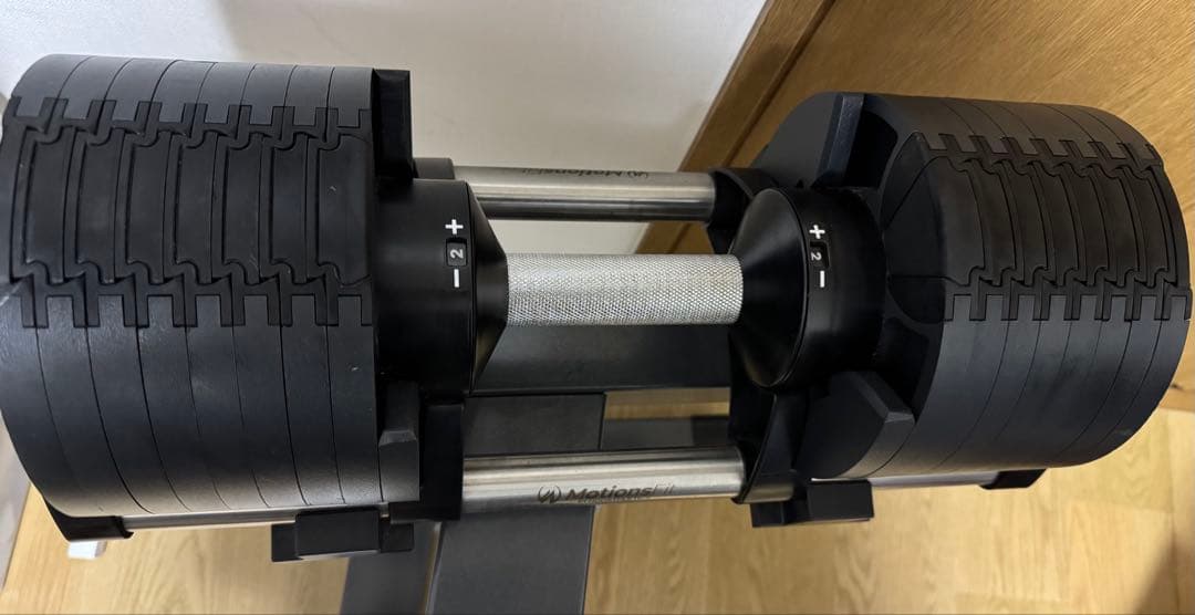 セット3/3フレックスベル可変式ダンベル32kg×2個 2kg刻み&専用スタンド