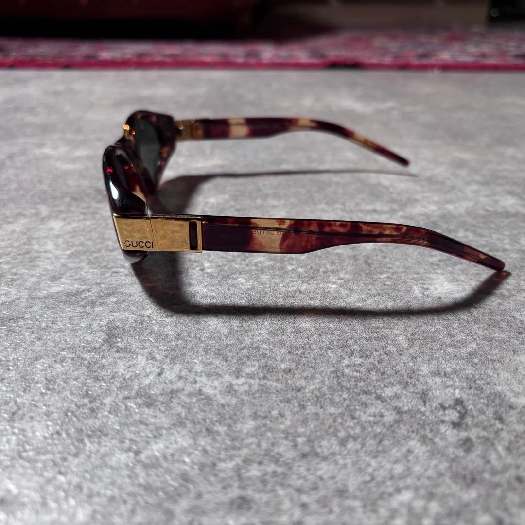 小物 00s y2k GUCCI square oval sunglasses