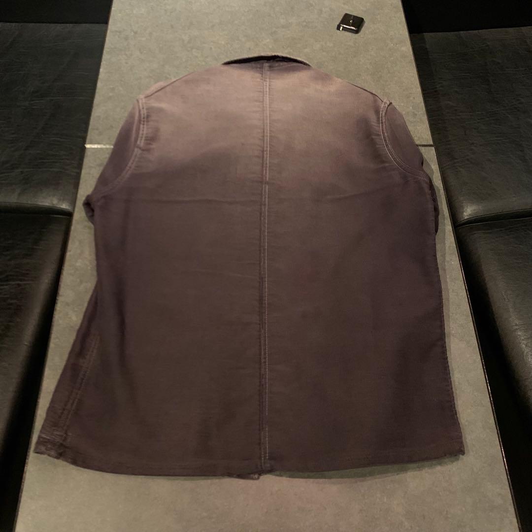 [ヴィンテージ] 40s フレンチ モールスキンジャケット ブラック