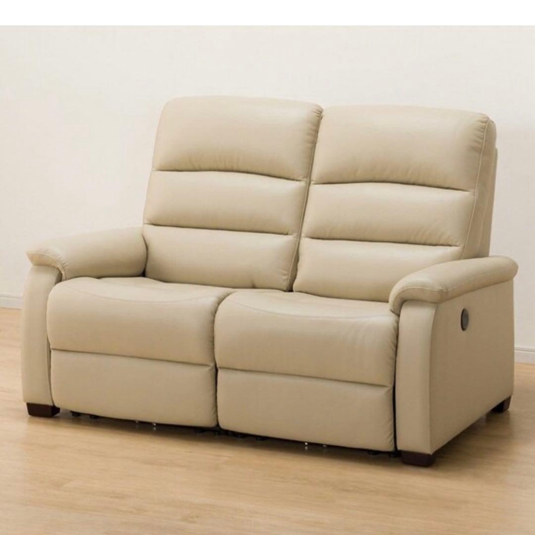 最終価格 ニトリ　２人掛け　電動リクライニングソファ