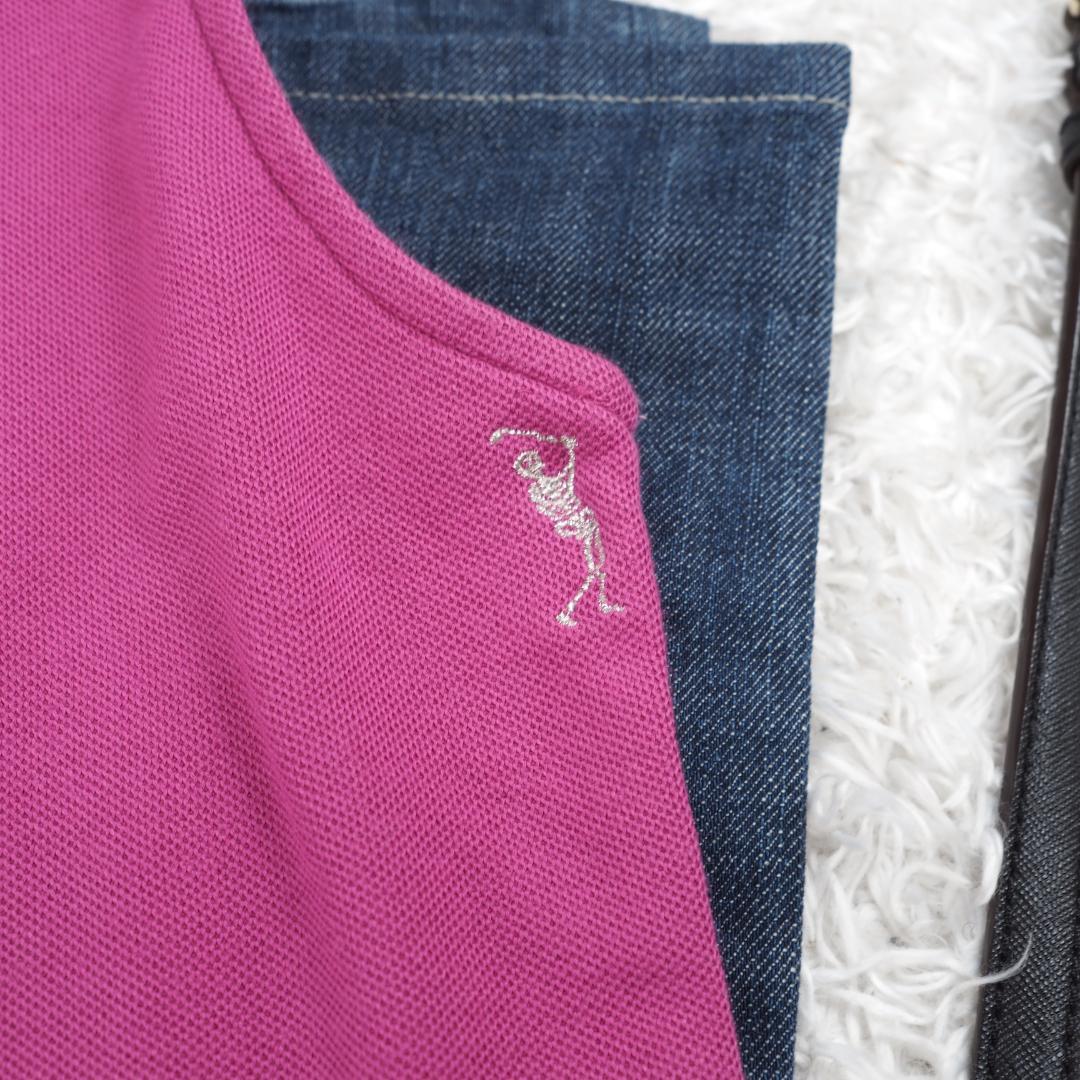 G2202*マークアンドロナ☆ノースリーブ☆ゴルフウェア☆トップス☆ピンク☆S